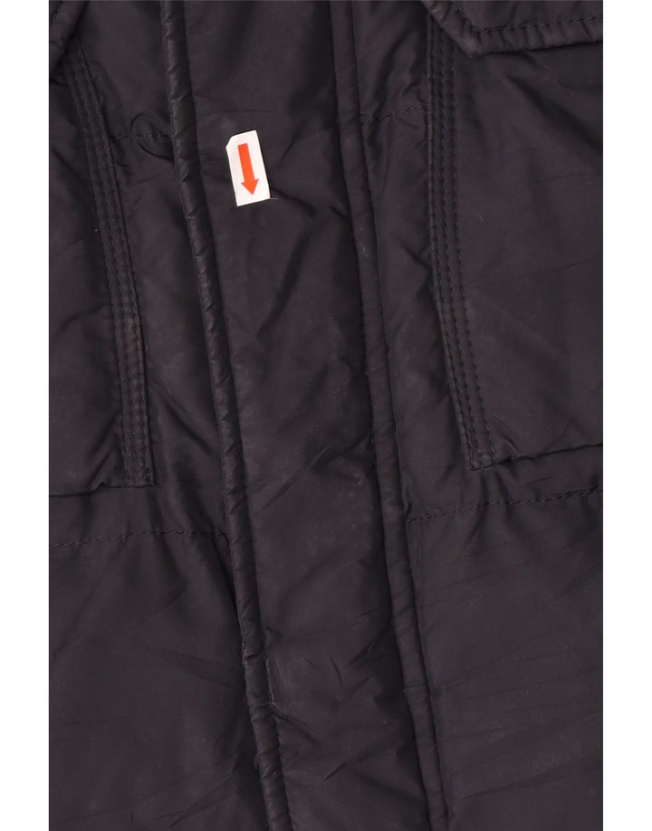 Мужская стеганая куртка FAY с капюшоном UK 40, большой темно-синий полиэстер