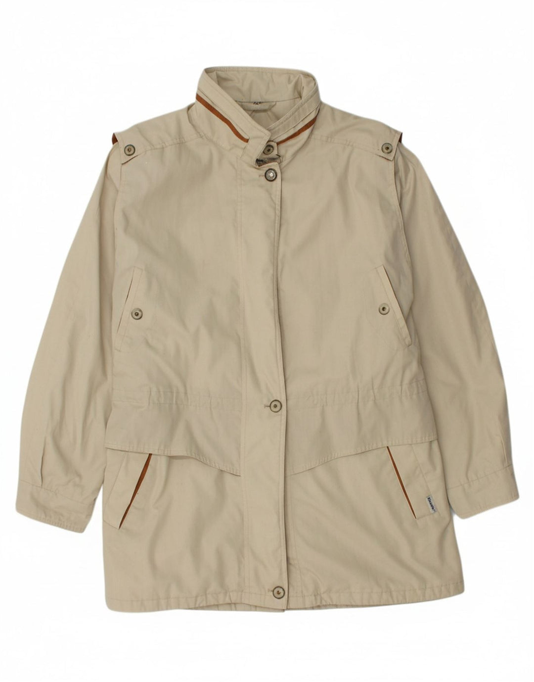 VALMELINE Womens Rain Jacket EU 44 XL Beige Polyester