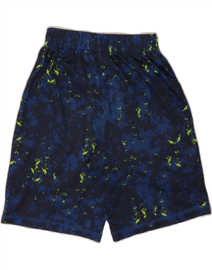PUMA Boys Sport Shorts 7-8 Years Small Navy Blue Camouflage Polyester Vintage Puma and Second-Hand Puma from Messina Hembry 