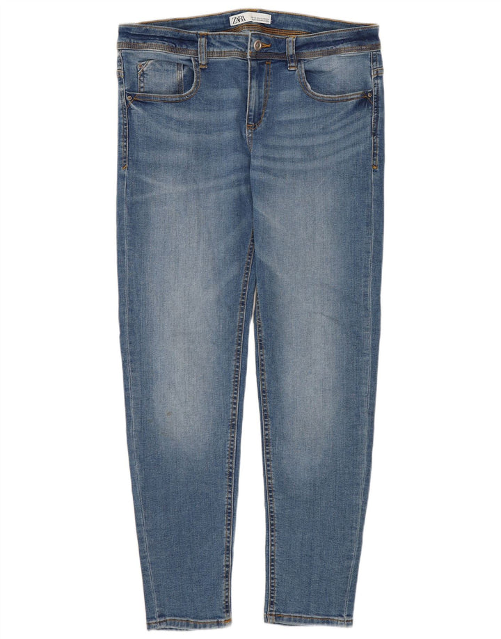 Женские узкие джинсы Zara EU 40 Medium W30 L26 Синие, хлопок