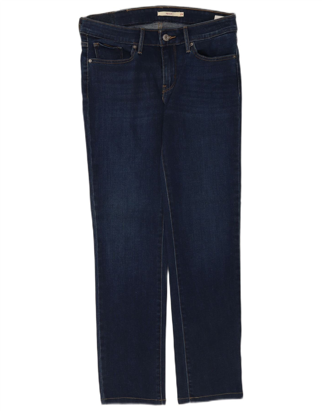 Женские узкие джинсы Levi's 712 W29 L28 синие, хлопок