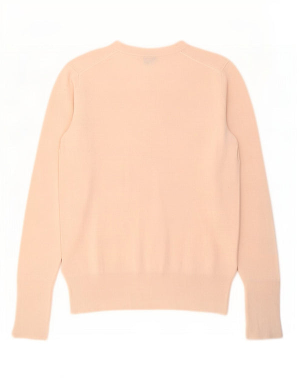 Женский джемпер с круглым вырезом Zara UK 10, маленький размер, бежевый, вискоза