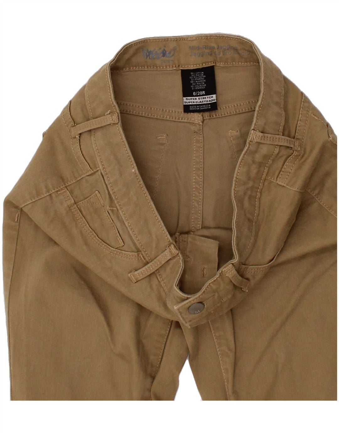 MOSSIMO Womens Mid Rise Jegging Jeans US 6 Medium W28 L30 Beige Cotton Vintage Mossimo and Second-Hand Mossimo from Messina Hembry 