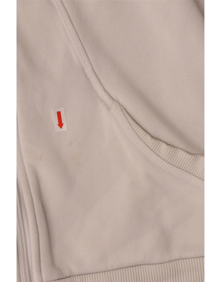 Женский свитер с капюшоном на молнии PUMA UK 10, маленький белый