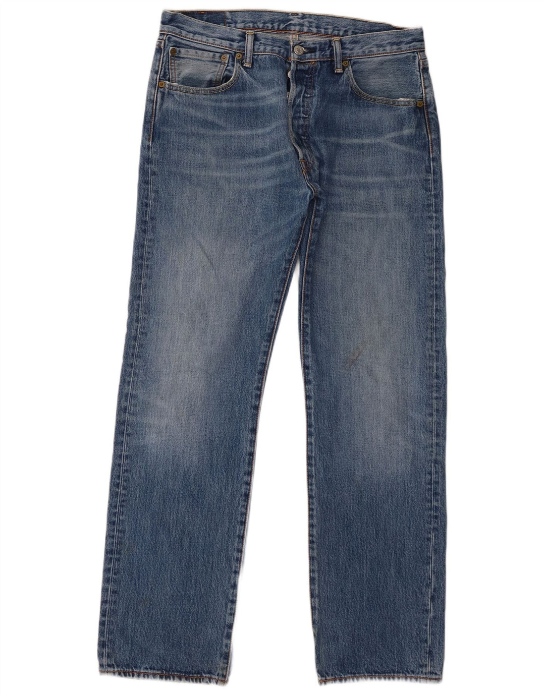 Мужские прямые джинсы Levi's 501 W34 L32 синие, хлопок