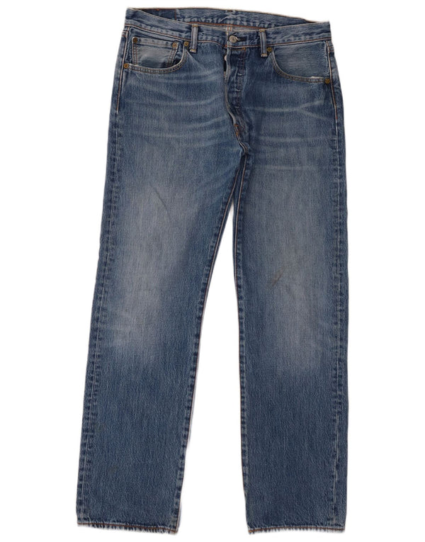 Мужские прямые джинсы Levi's 501 W34 L32 синие, хлопок