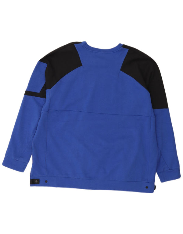 Мужской свитер Adidas Jumper 2XL Синий с цветными блоками Хлопок