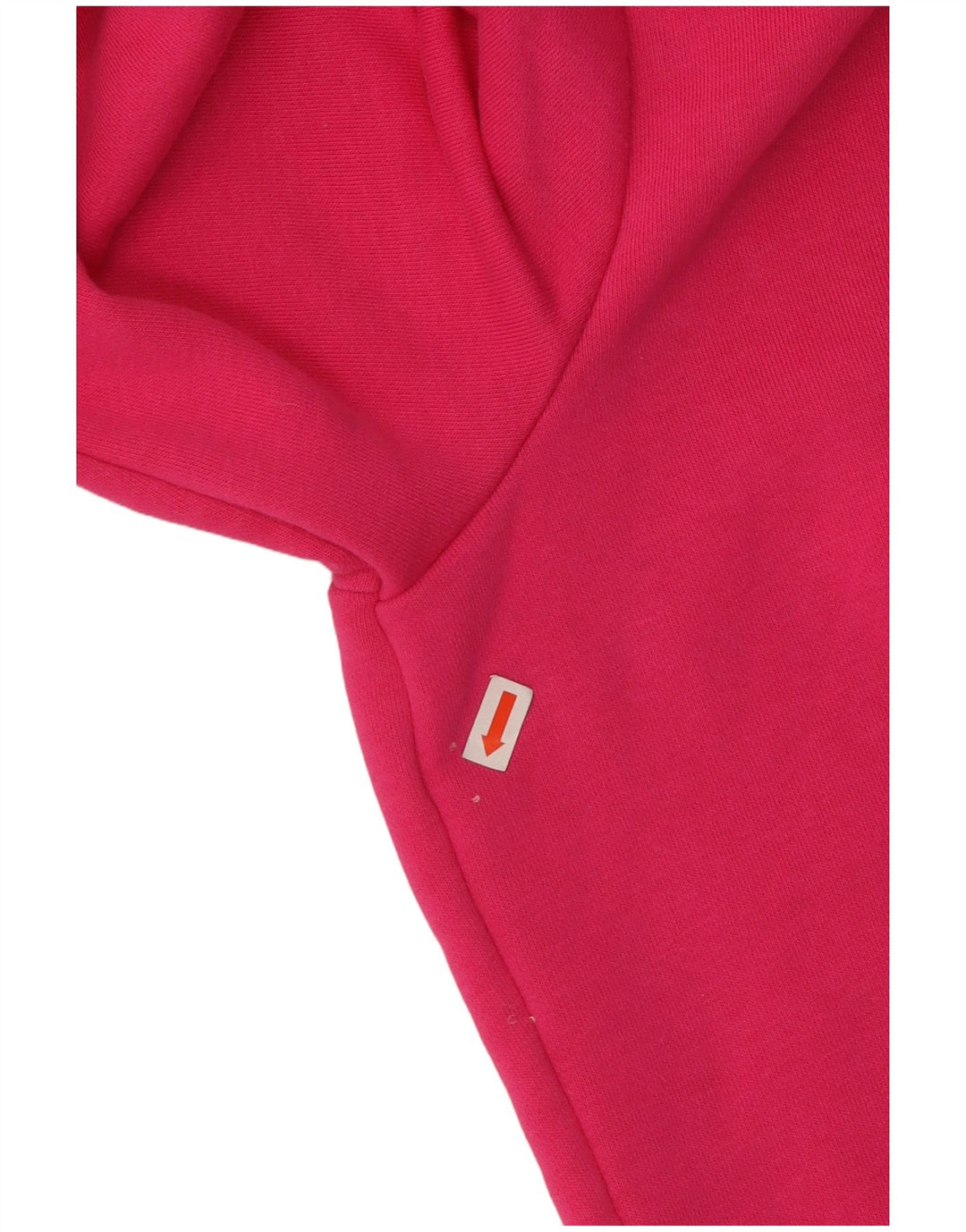 Женский свитер с капюшоном ADIDAS на молнии с графическим рисунком, Великобритания, 16/18, большой розовый хлопок