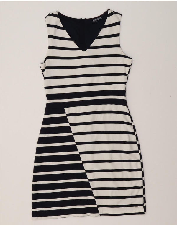 TOMMY HILFIGER Женское платье-футляр без рукавов UK 14, большие белые полоски