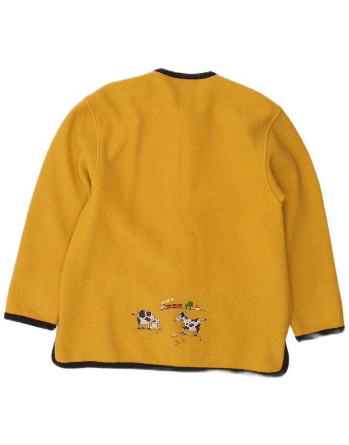 Женский кардиган GEIGER EU 42, большой желтый, новая шерсть