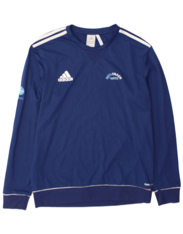 Adidas Mens Climacool Graphic Top Long Sleeve UK 42/44 Большой Темно-Синий