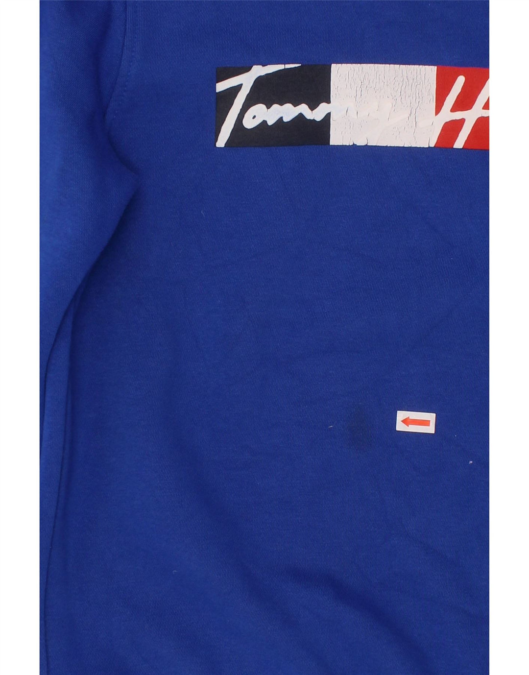 TOMMY HILFIGER Джемпер с рисунком для мальчиков, 8–9 лет, средний синий, хлопок