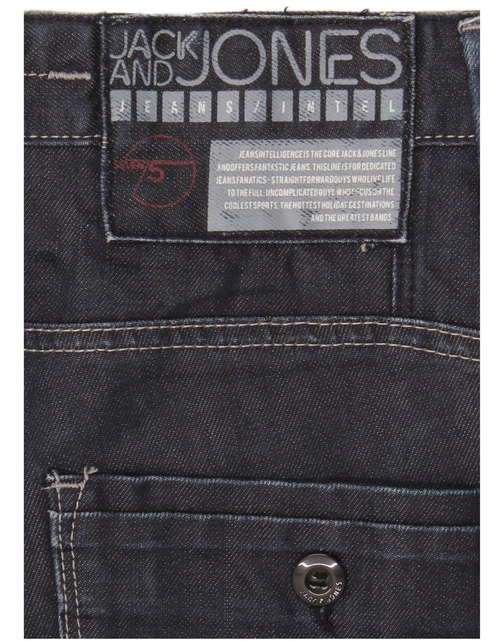 Мужские прямые джинсы-карго Jack & Jones W32 L33 темно-синие
