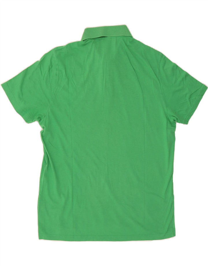 PUMA Mens Polo Shirt Large Green Cotton Vintage Puma and Second-Hand Puma from Messina Hembry 