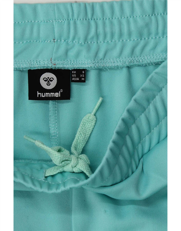 Мужские леггинсы Hummel с рисунком, маленькие, бирюзовые, с геометрическим рисунком