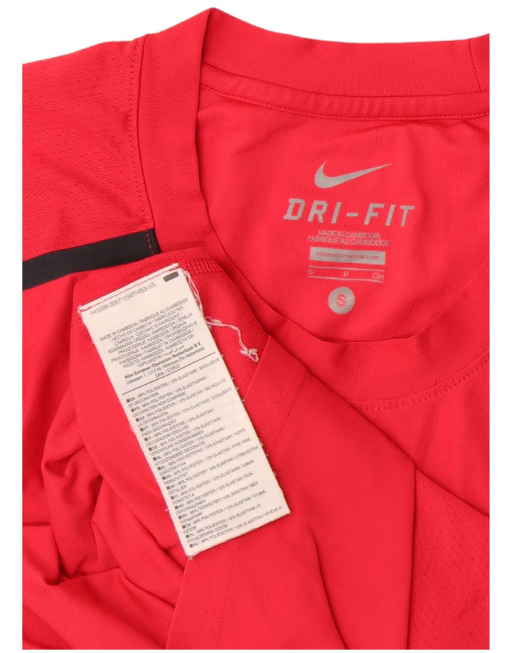 Мужская футболка NIKE Dri Fit, маленький розовый полиэстер