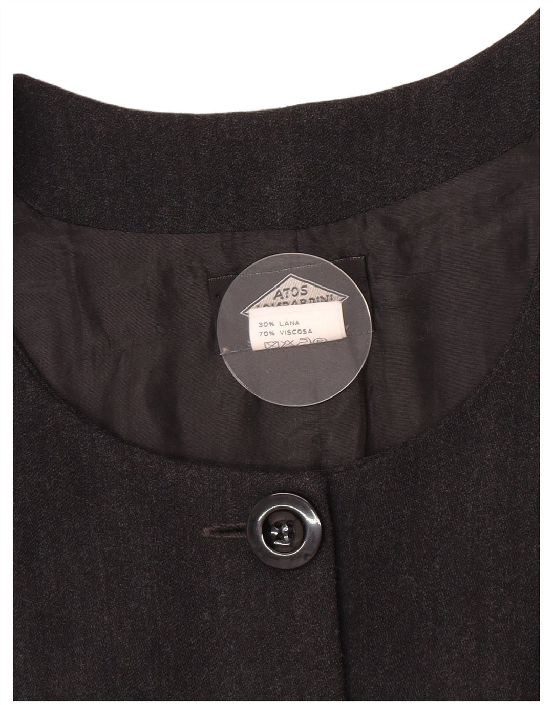 Atos Lombardini Женский пиджак без рукавов на 5 пуговицах IT 46 Большой Серый