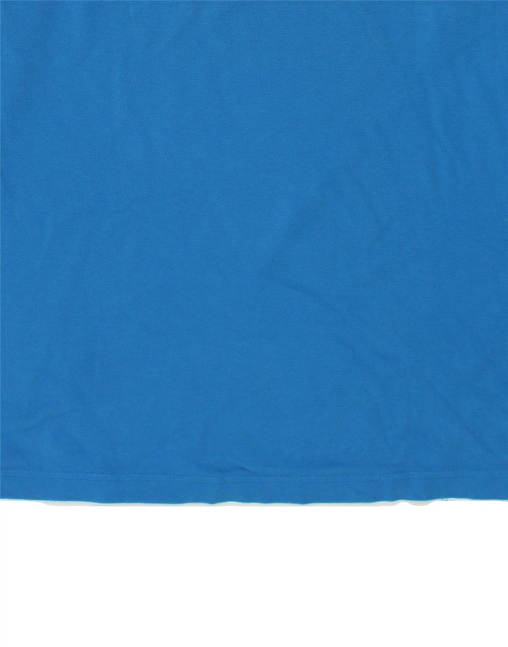 CHAMPION Mens Long Sleeve Polo Shirt Large Blue Cotton Vintage Champion and Second-Hand Champion from Messina Hembry 