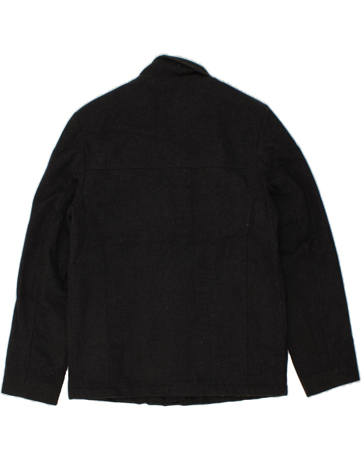 IZOD Mens Windbreaker Jacket UK 36 Small Black Wool Vintage Izod and Second-Hand Izod from Messina Hembry 