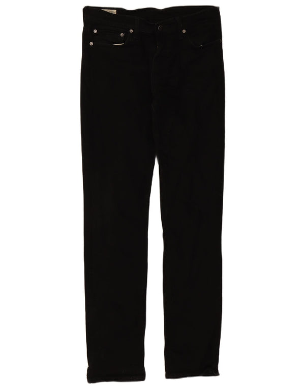 Мужские узкие джинсы Levi's W32 L34, черный хлопок