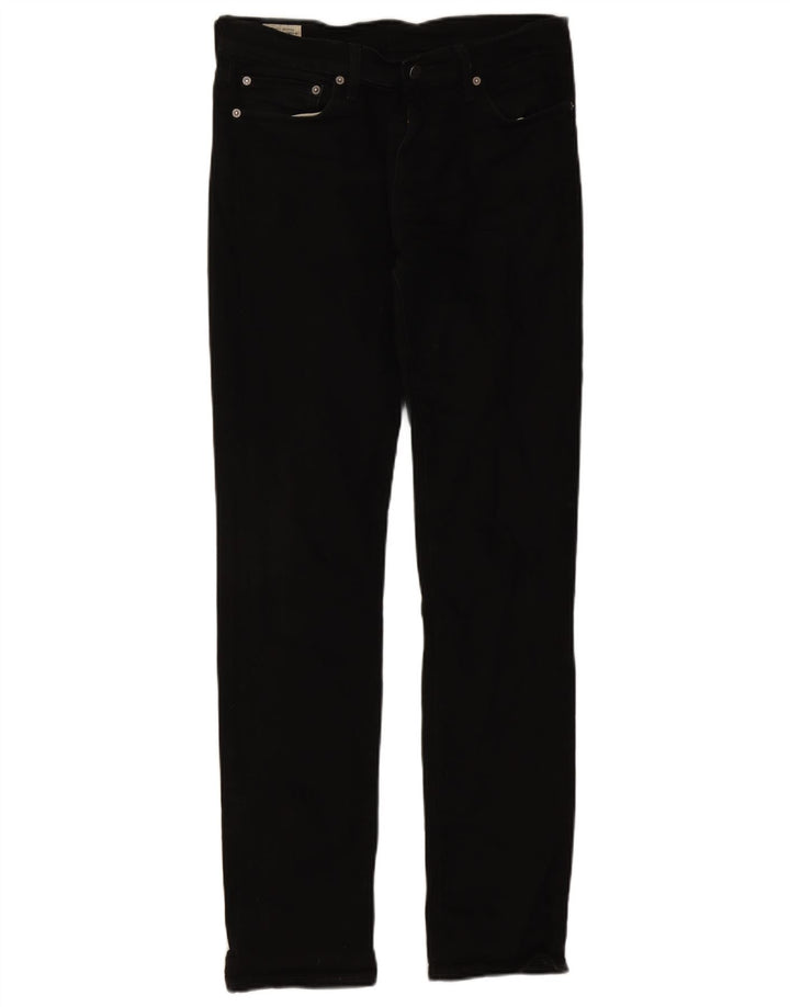 Мужские узкие джинсы Levi's W32 L34, черный хлопок