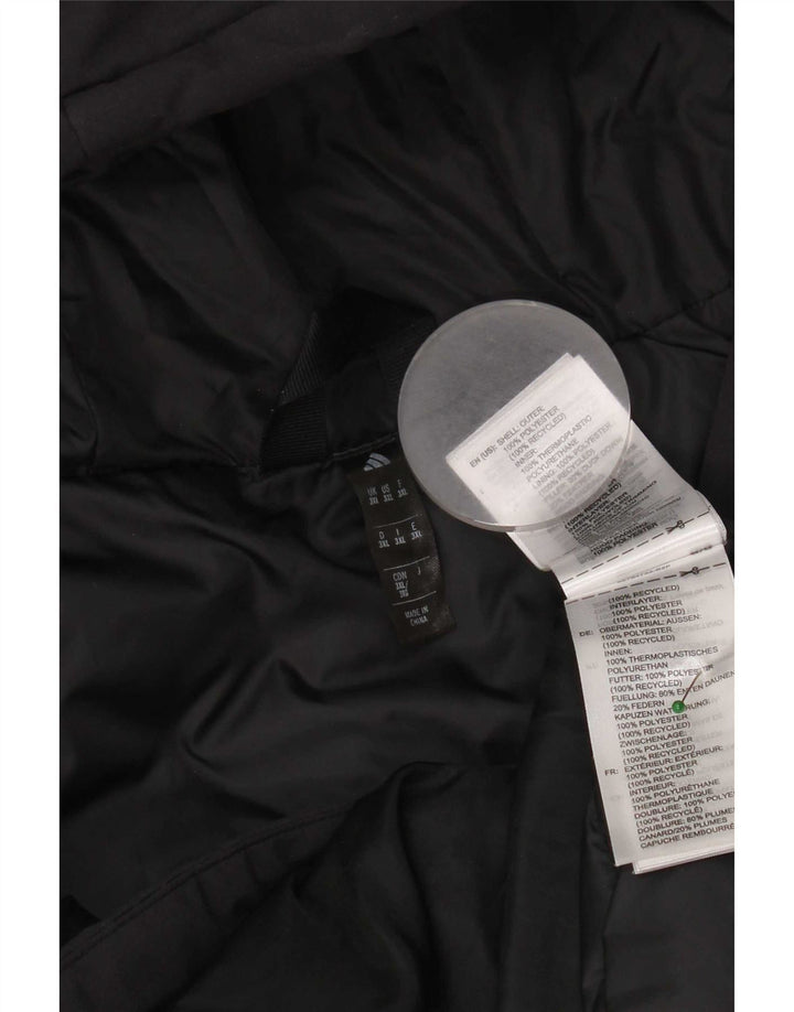 Мужская утепленная куртка Adidas с капюшоном UK 46 3XL Черный полиэстер