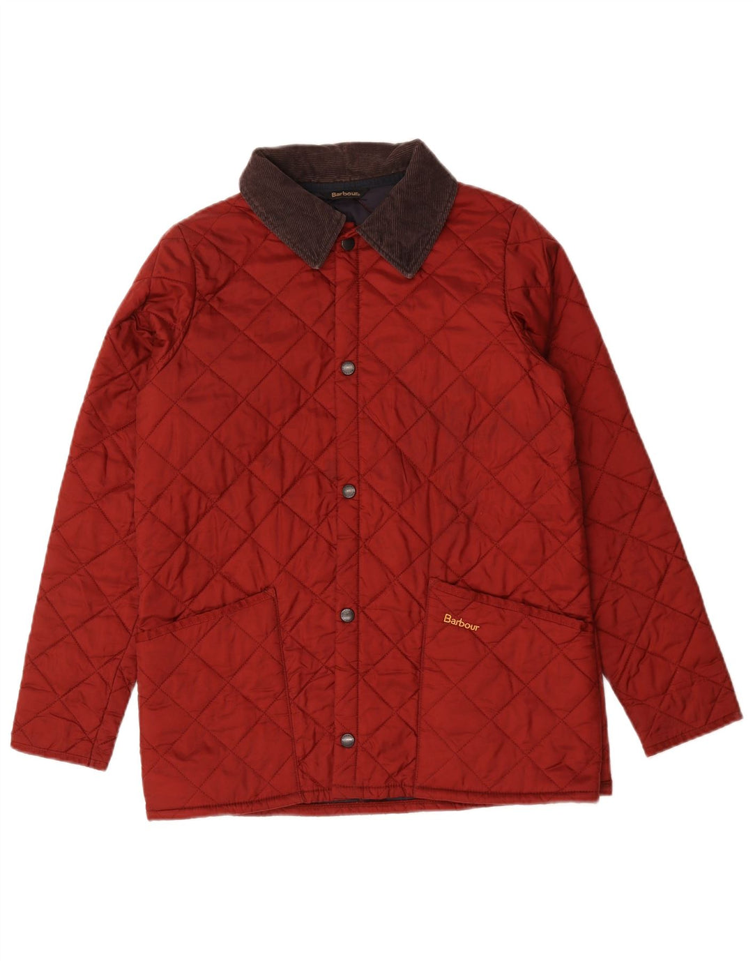 Стеганая куртка Barbour для мальчиков 12-13 лет XL бордовая