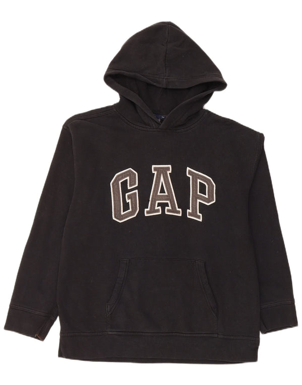 Джемпер с капюшоном Gap Boys с рисунком, 14-15 лет, 2XL, черный, хлопок