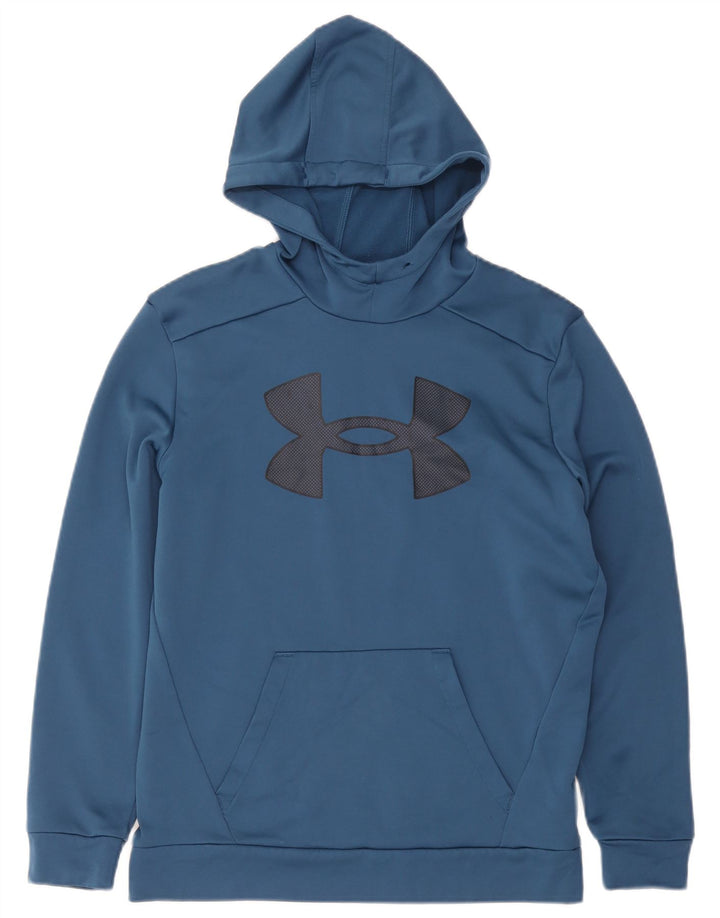 Мужской джемпер с капюшоном Under Armour, маленький синий, полиэстер