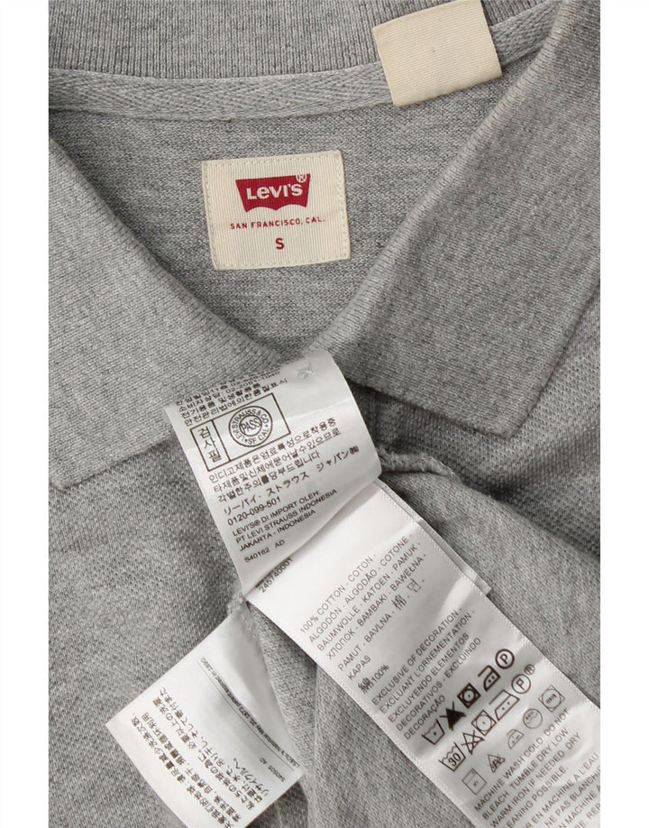 Мужская рубашка-поло Levi's, маленькая серая, хлопок