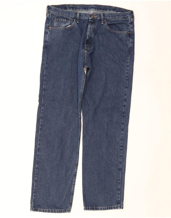 Мужские прямые джинсы свободного покроя Wrangler W36 L32, синий хлопок