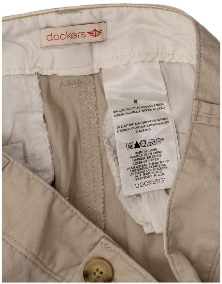 Женские шорты чинос Dockers US 8 Medium W30 Бежевые, хлопок