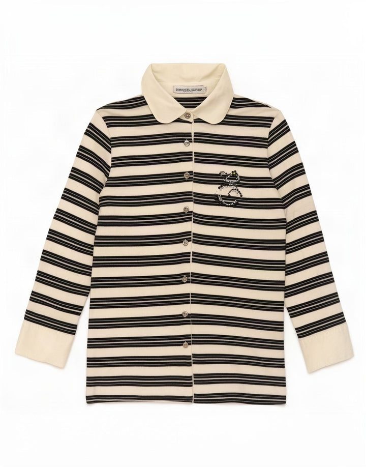 Женская блузка-рубашка с рукавом 3/4 Emmanuel Schvili IT 42 Medium White Striped