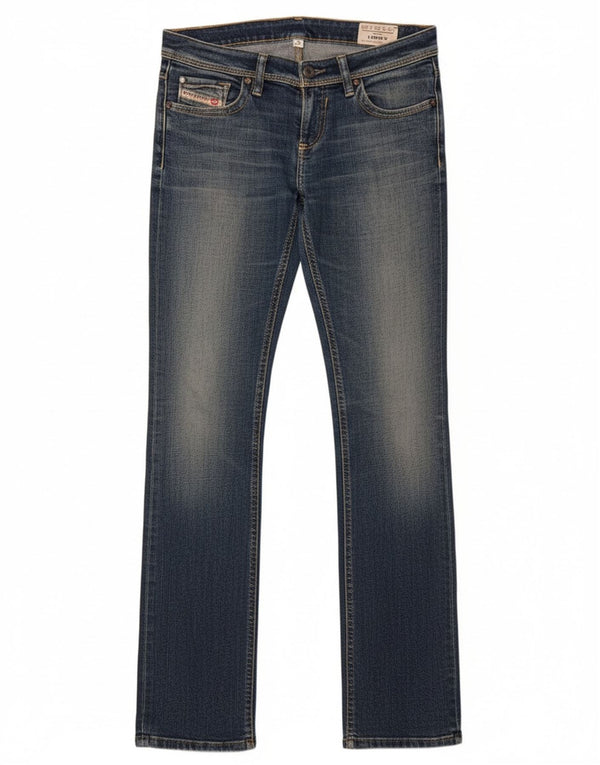 Женские прямые джинсы Diesel Lowky W26 L32, темно-синий, хлопок