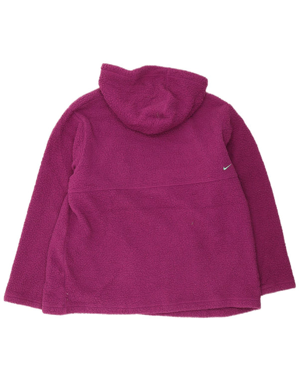 Женский флисовый джемпер с капюшоном Nike Therma-Fit UK 18 XL, фиолетовый полиэстер