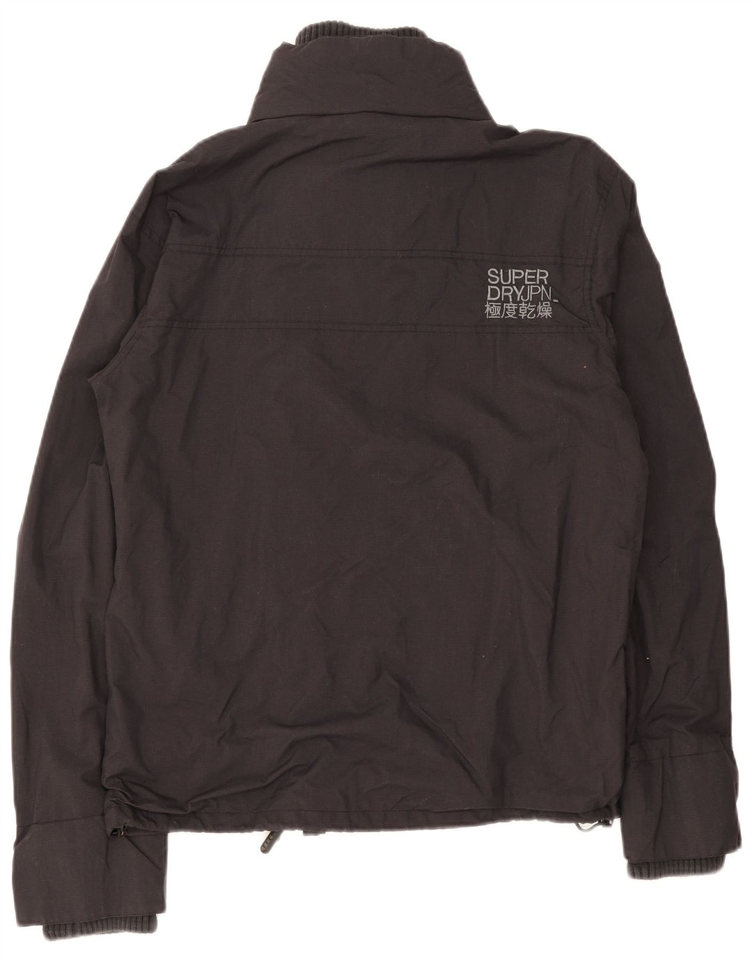 Женская дождевик Superdry UK 16, большой черный нейлон