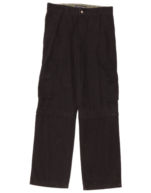 Weipper Мужские прямые брюки-карго W34 L34, черные, хлопковые