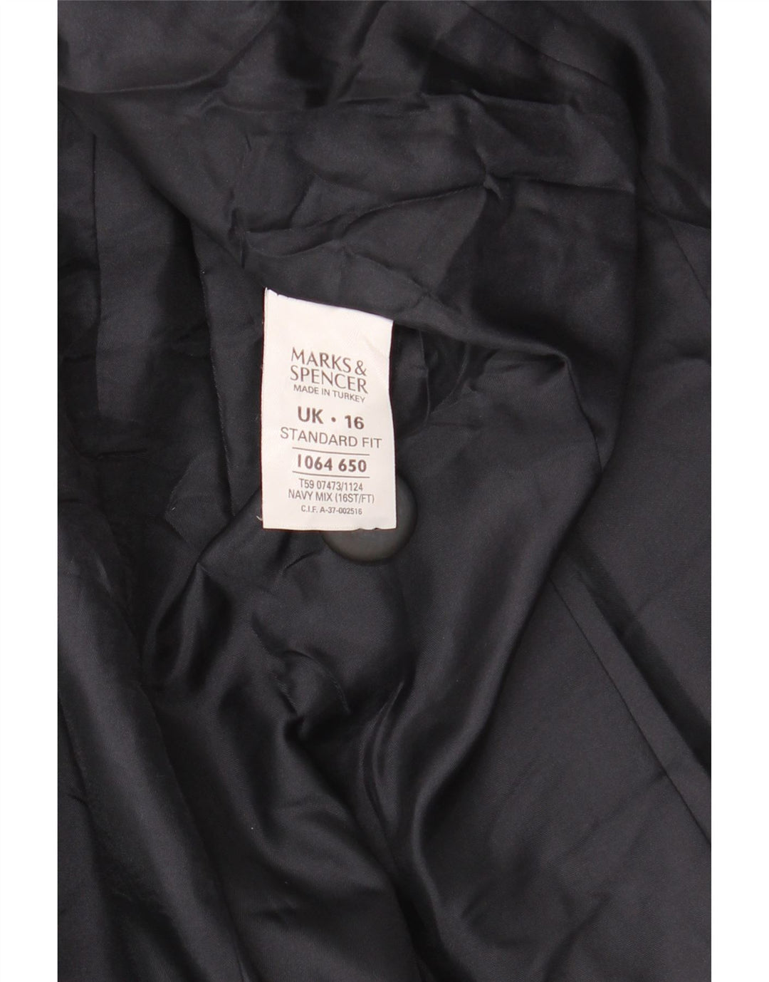 Женский пиджак Marks & Spencer Standard UK 16, большой темно-синий