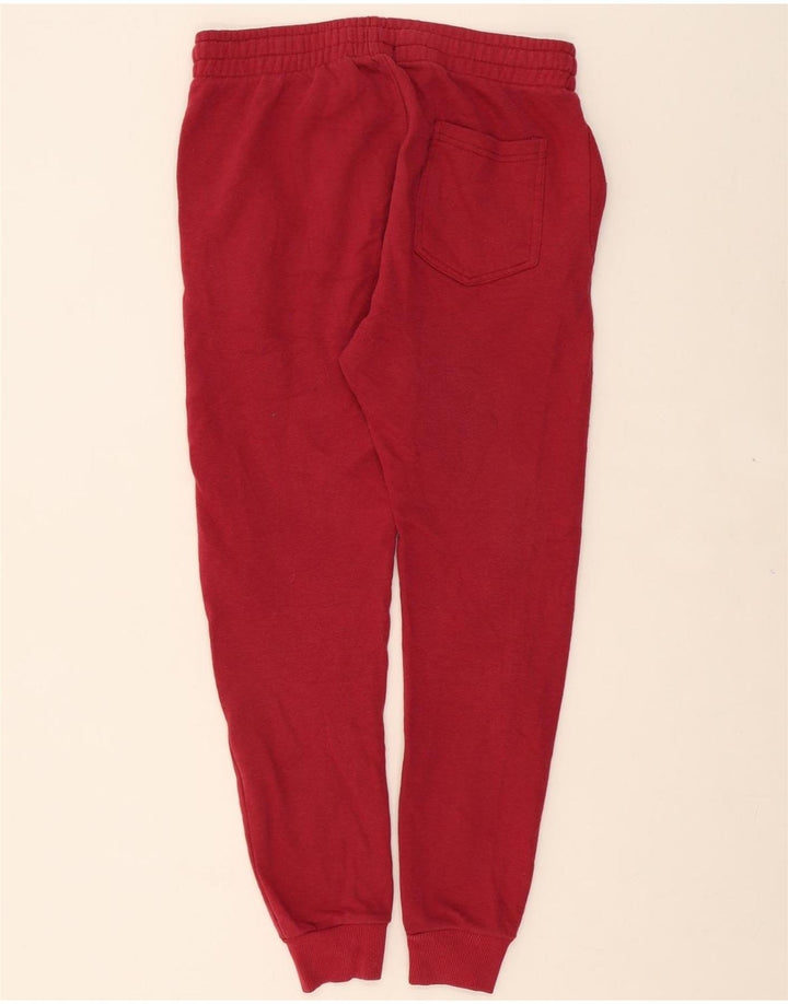 JACK & JONES Mens Graphic Tracksuit Trousers Joggers Medium Red Cotton Vintage Jack & Jones and Second-Hand Jack & Jones from Messina Hembry 