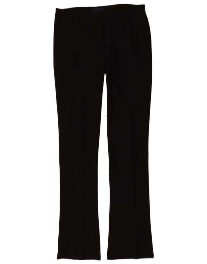 Trussardi Женские брюки Bootcut IT 40 Small W30 L34 Черный полиэстер