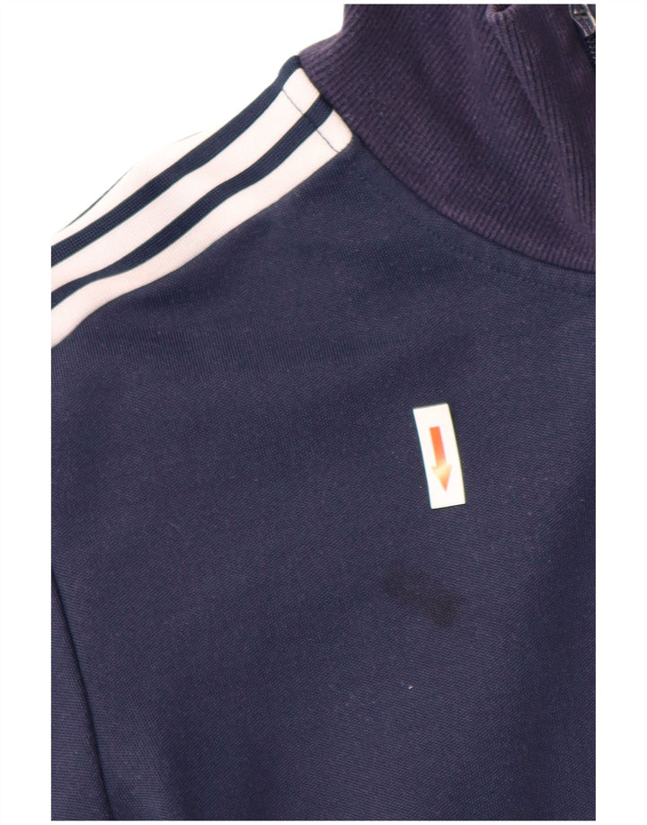Мужской спортивный костюм Adidas, верхняя куртка, средний темно-синий, полиэстер