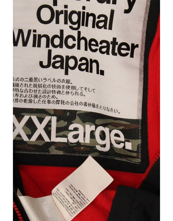 SUPERDRY Женская ветровка с капюшоном, куртка UK 20 2XL, черная