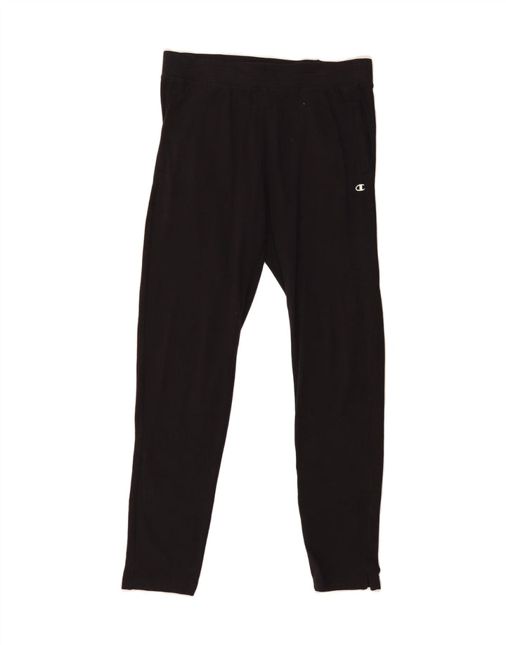 CHAMPION Womens Leggings UK 14 Large  Black Cotton Vintage Champion and Second-Hand Champion from Messina Hembry 