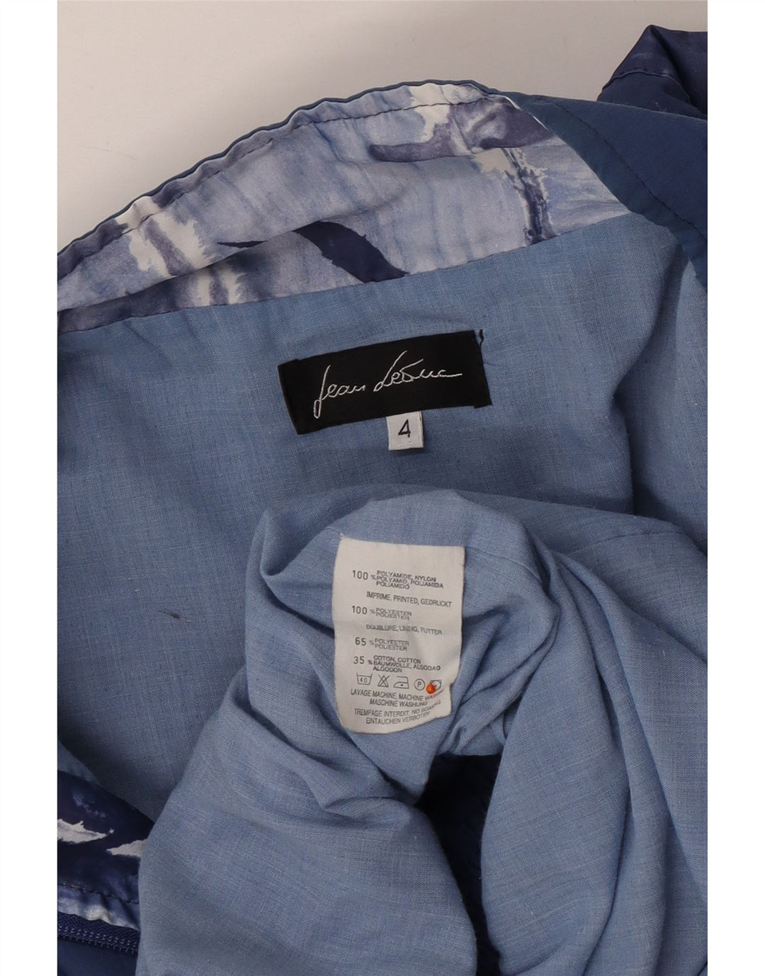 Мужской спортивный костюм JEAN LEDUC, верхняя куртка 2XL, синий полиэстер с цветными блоками