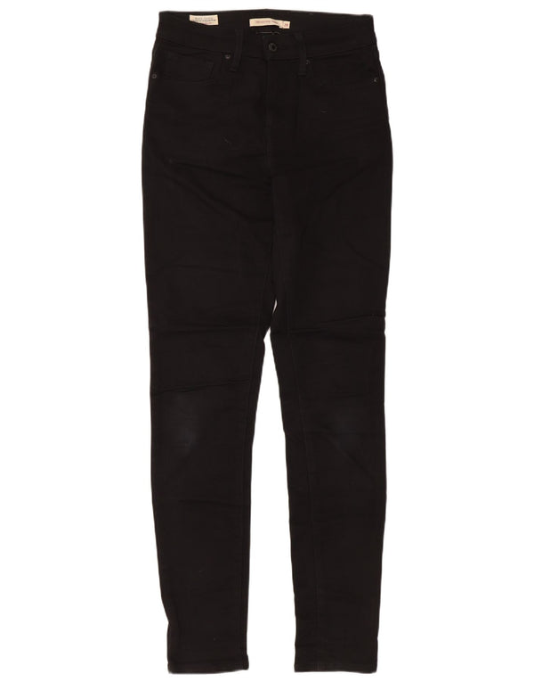 Женские джинсы скинни Levi's 721 с высокой посадкой W28 L32, черный хлопок