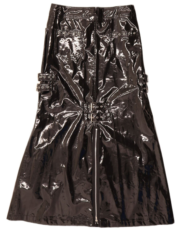 QUEEN OF DARKNESS Женская макси-юбка-трапеция, маленькая W28, черная, готическая