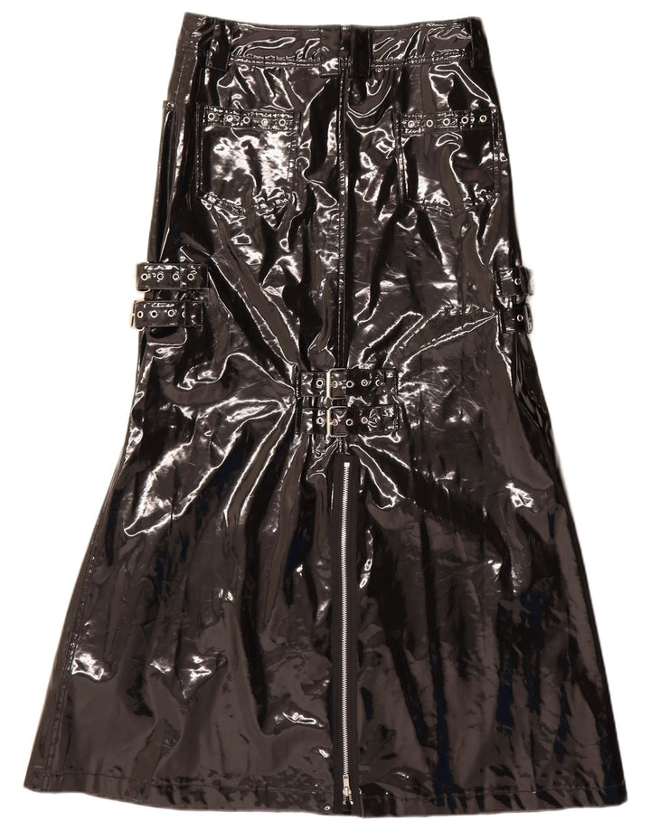 QUEEN OF DARKNESS Женская макси-юбка-трапеция, маленькая W28, черная, готическая