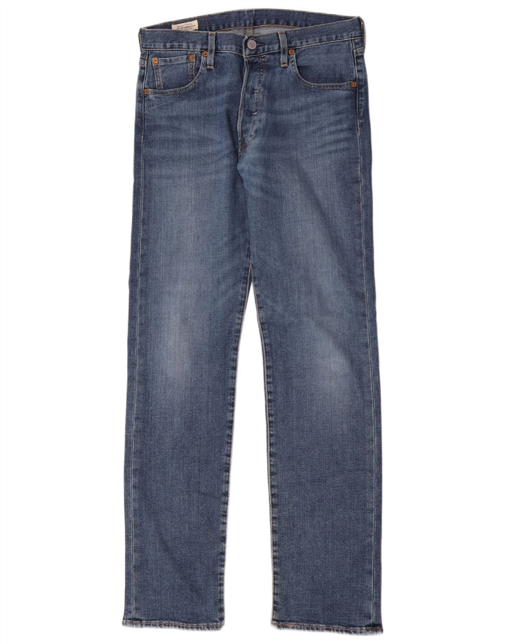Мужские прямые джинсы Levi's 501 W29 L32 синие, хлопок