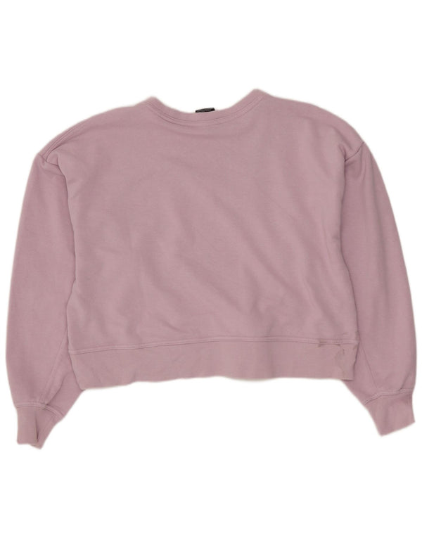 Женский джемпер большого размера с рисунком Nike Dri Fit UK 6 XS, фиолетовый