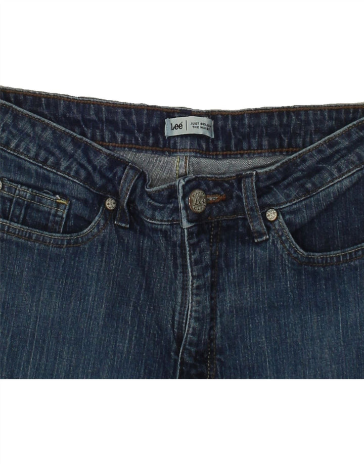 LEE Womens Bermuda Denim Shorts US 10 Large W32  Navy Blue Cotton Vintage Lee and Second-Hand Lee from Messina Hembry 